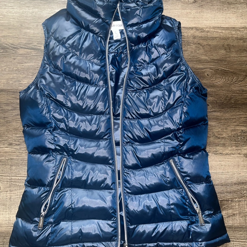 Calvin Klein Blue Puffer Vest